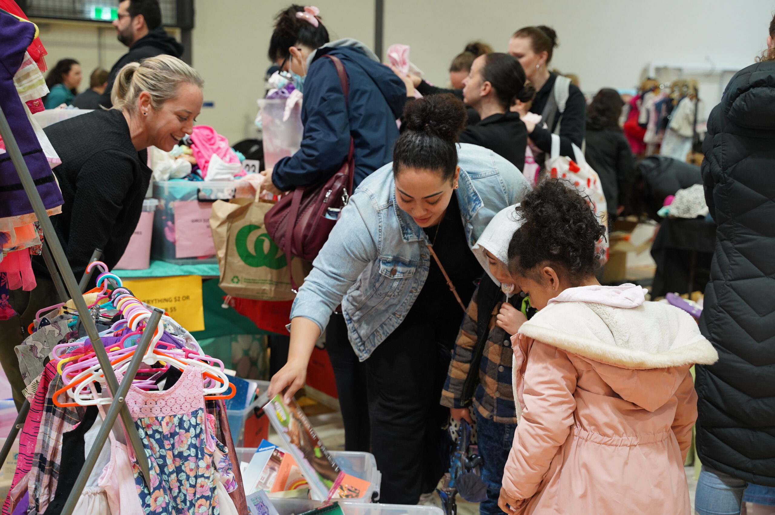 kids market clothing stall