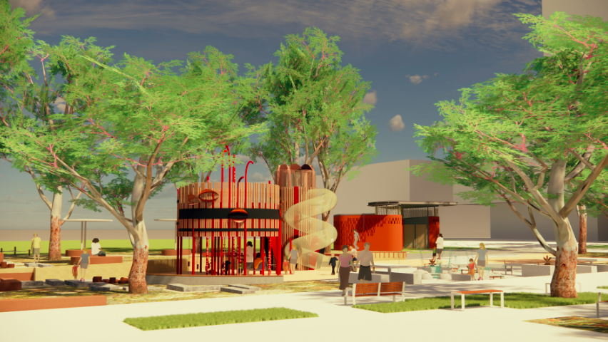 Work is underway on Paul Keating Park